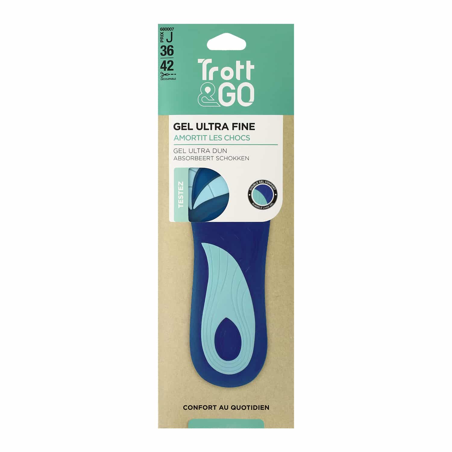 Semelle ultra fine en gel