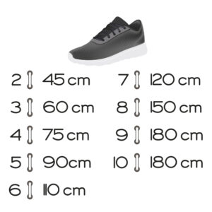 Lacets bombés indications taille - Trott & Go